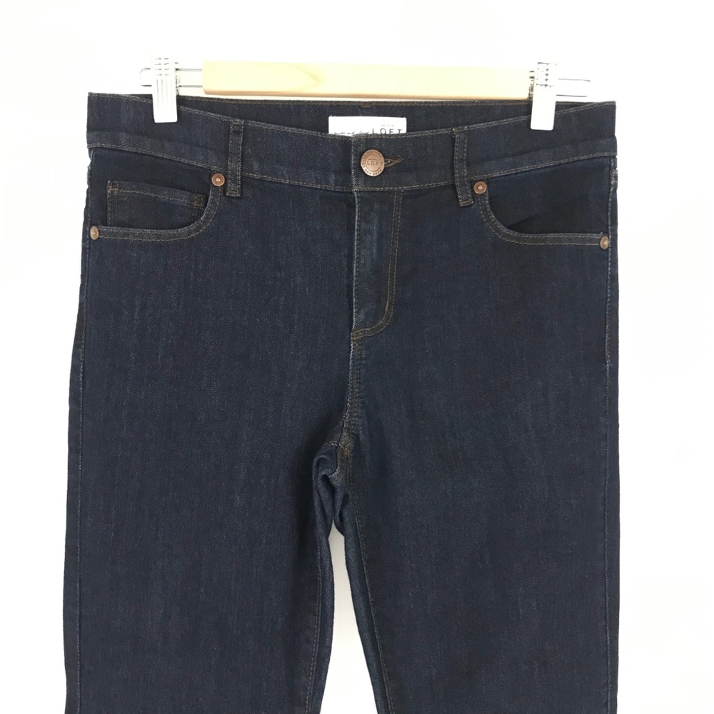 Ann Taylor LOFT Modern Boot Dark Wash Jeans Size 4 - Picture 4 of 5